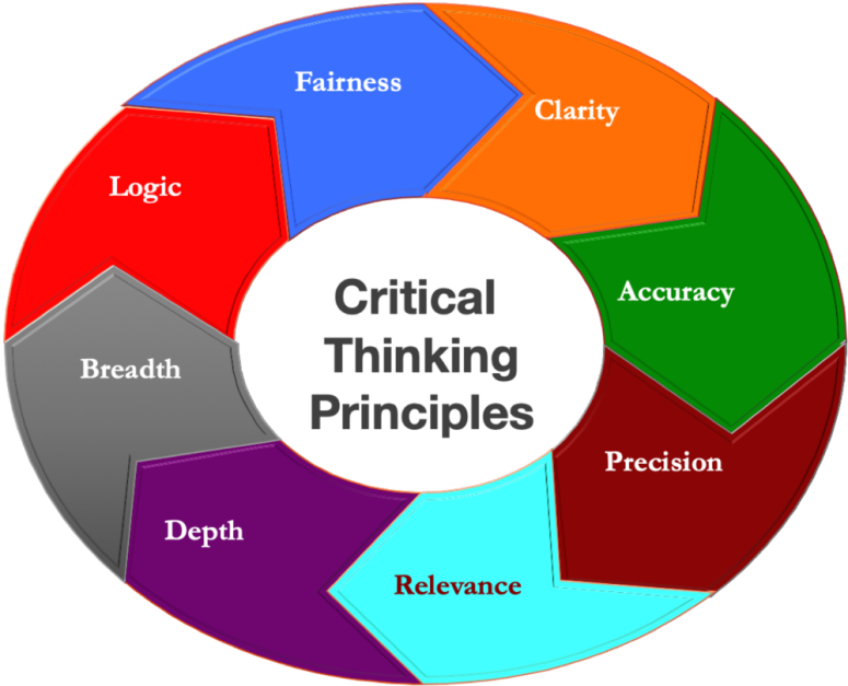 what are the four principles of critical thinking